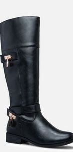 New in Box. Black Leather Boots.